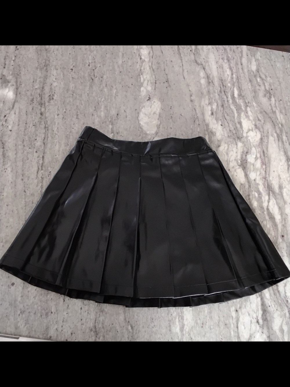 Justice Black Pleated Skirt